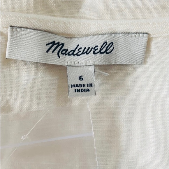 Madewell Button-Waist Wrap Midi Dress - Picture 11 of 16